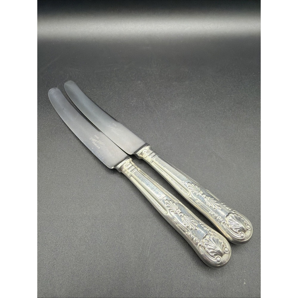 VTG Sheffield Kings Pattern Silverplated Flatware Knives Firth Ever-Kleen 2
